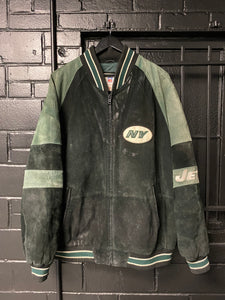 12K. Jets leather heavy jacket